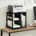 Juiluna Printer Stand with Charging Station, Home Office Desktop