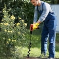 thumbnail image 6 of 3x24 Inch Auger Drill Bit for Planting - Easy Planter Garden Auger - Bulb & Bedding Plant Augers - Post Hole Digger for 3/8”Hex Drive Drill, 6 of 7