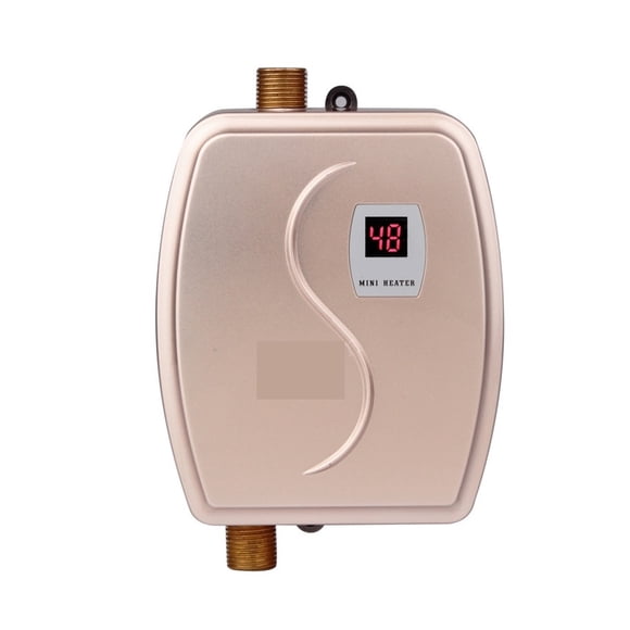 3400W Electric Water Heater Instantaneous Tankless Instant Hot Water Heater Kitchen Bathroom Shower Flow Water Boiler ,Security Protection Design