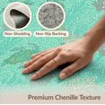 thumbnail image 6 of ODIKA 3'x5' Washable Accent Rug Ocean Turtle Main Reef Boho Border Map Nautical Wave Coral Compass for Bedside, Nursery Room, Pet Friendly & Non-Shedding, 6 of 7