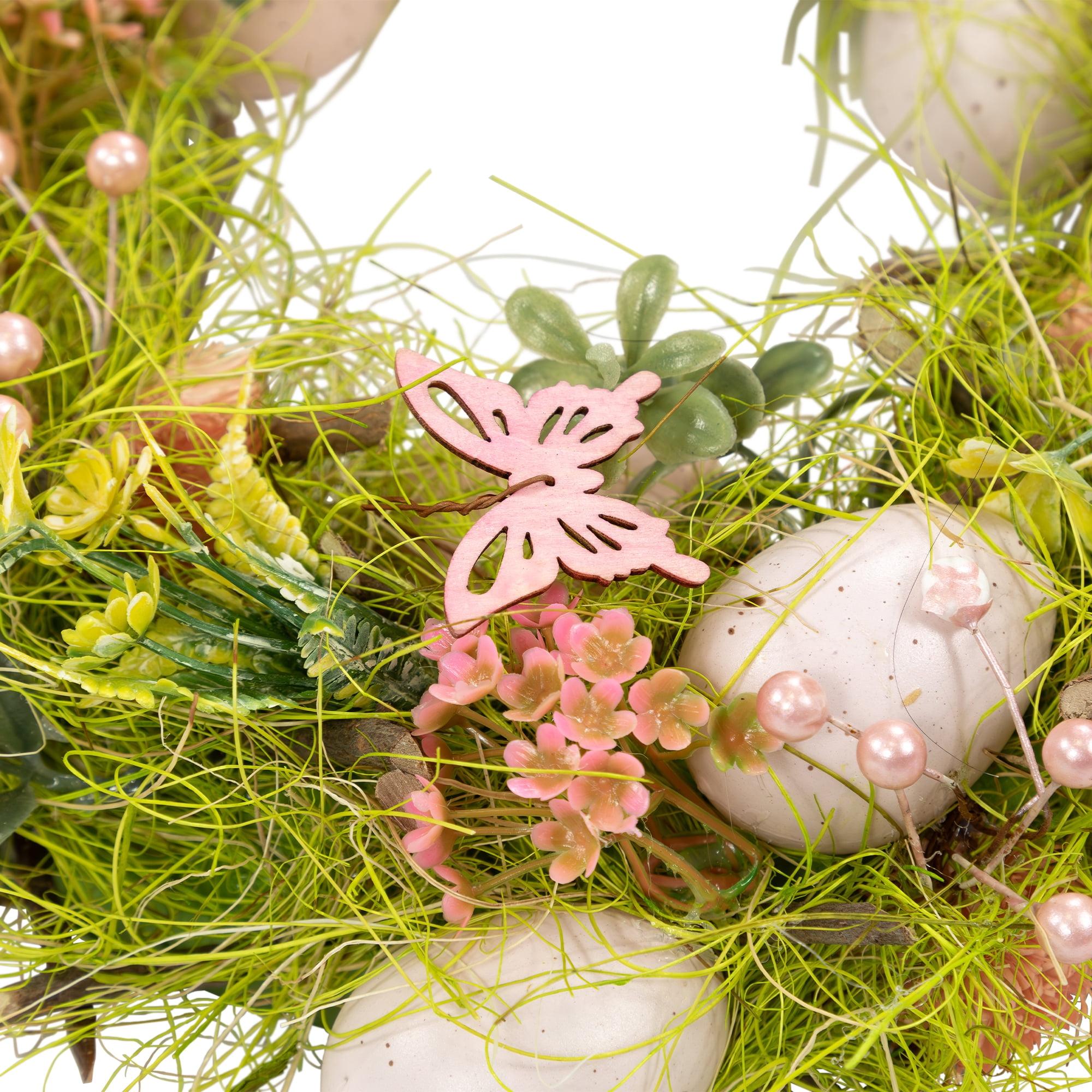 Northlight Easter Eggs with Butterflies Small Artificial Spring Wreath - 13"