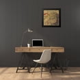 thumbnail image 3 of Vintage Maps 20x20 Black Modern Framed Museum Art Print Titled - Chinese Map, 3 of 4