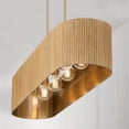 thumbnail image 2 of Capital Lighting 850751WS Donovan 5 Light 44" Wide Drum Chandelier - White Wash / Matte, 2 of 7