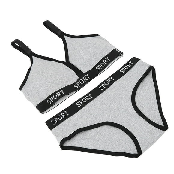 Bragas de sujetador deportivo BuyWeekMX Algodón ropa interior para mujer