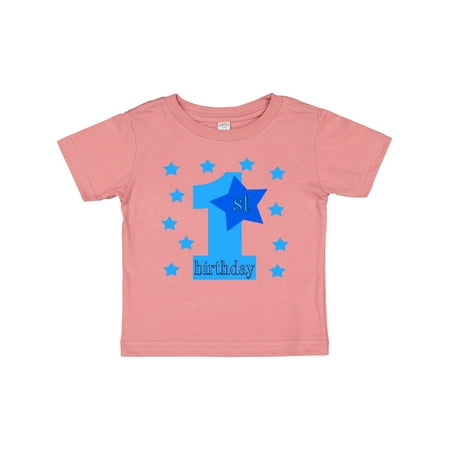

Inktastic 1st Birthday Boy Stars Gift Baby Boy T-Shirt