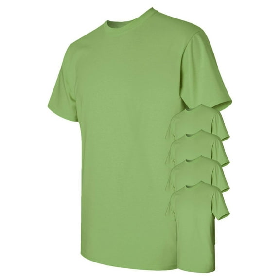Gildan G500 Adult Heavy Cotton T-Shirt, Kiwi, L, Pack Of 5, Mens Workout Shirts