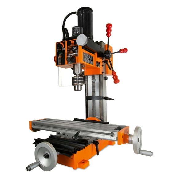 WEN 4.5A Variable Speed Single Phase Compact Benchtop Metal Milling Machine with R8 Taper