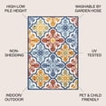 thumbnail image 3 of JONATHAN Y AMALFI COAST 8 x 10 Area Rug, Cassis Ornate Ogee Trellis - Blue/Multi, AMC105A-8, 3 of 10