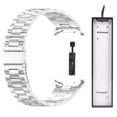 thumbnail image 2 of 2WIN2BUY Metal Stainless Steel Bands Compatible with Samsung Galaxy Watch Ultra 47mm(2024),Magnetic Metal No Gap Bands Strap for Men Women,Silver, 2 of 12