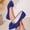 Blue, variant on Aobny Business Casual Shoes Shoes Women Wedges Micro-Wedge Wedding Shoes Teacher Shoes Shoe Stability Flat Heel Pointy Toe Slip-On Blue Comfortable Shoes for Women,Size 42