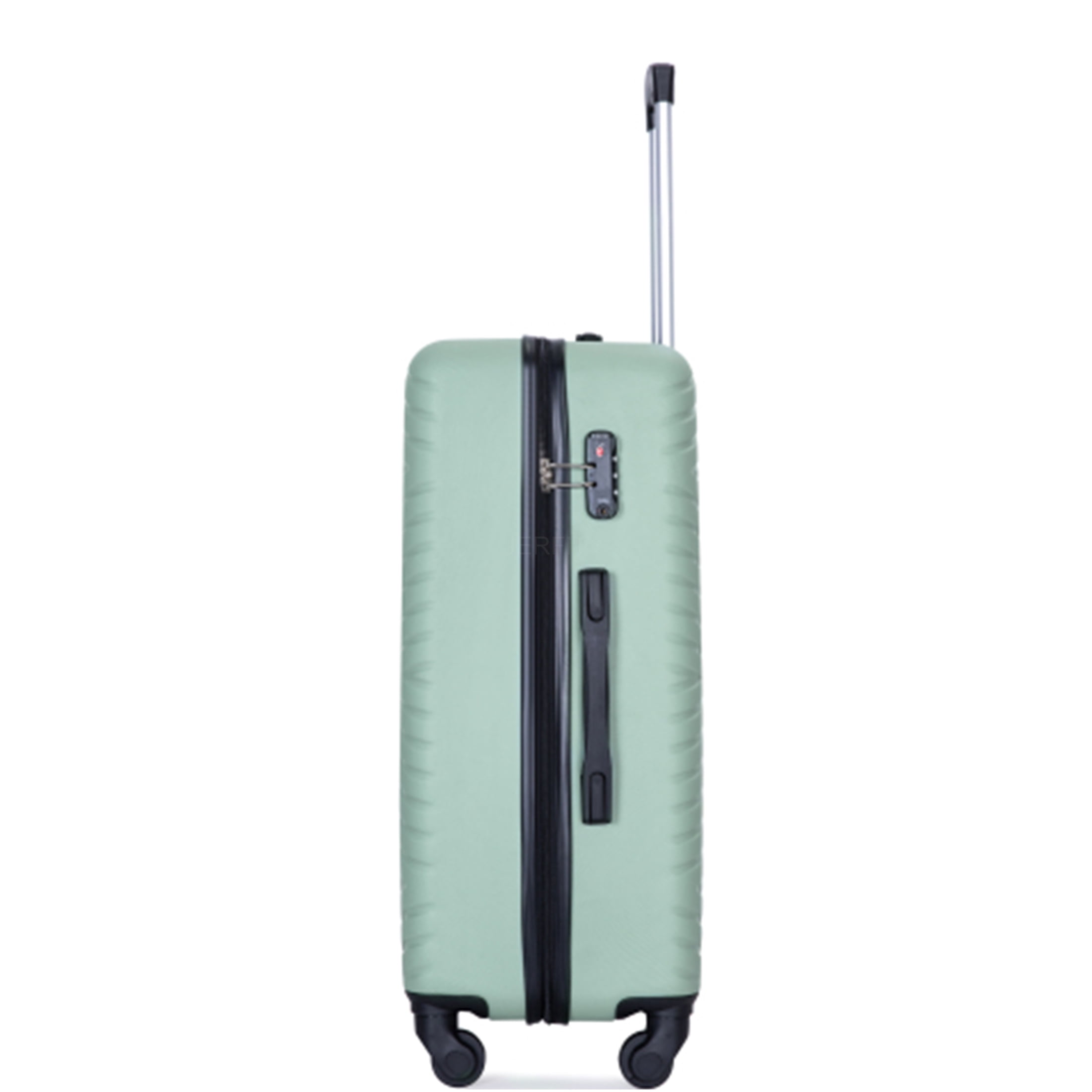 JERFIT 4-Piece Luggage Set with TSA Lock, Spinner Wheels, ABS Hard Shell Suitcase in Olive Green for Travel