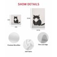 thumbnail image 7 of Cute Cats Kitchen Dish Towels for Drying Dishes Set of 4, Modern Abstract Ink Painting Gray Striped Waffle Weave Microfiber Hand Tea Bathroom Towels Quick Dry & Absorbent Towel 12x12, 7 of 7