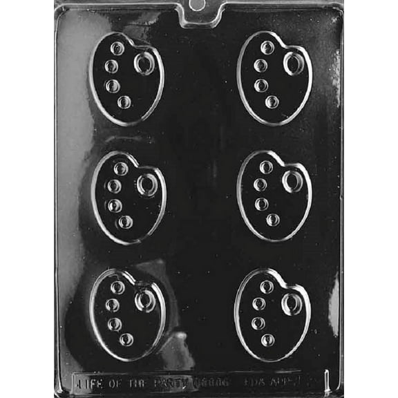Grandmama's Goodies J003 Artist Palette Chocolate Candy Soap Mold with Exclusive Molding Instructions