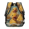thumbnail image 4 of Rubber Ducks Funny Vintage Backpack Casual College Bag Zipper Laptop Daypack Hiking Rucksack Travel, 4 of 5