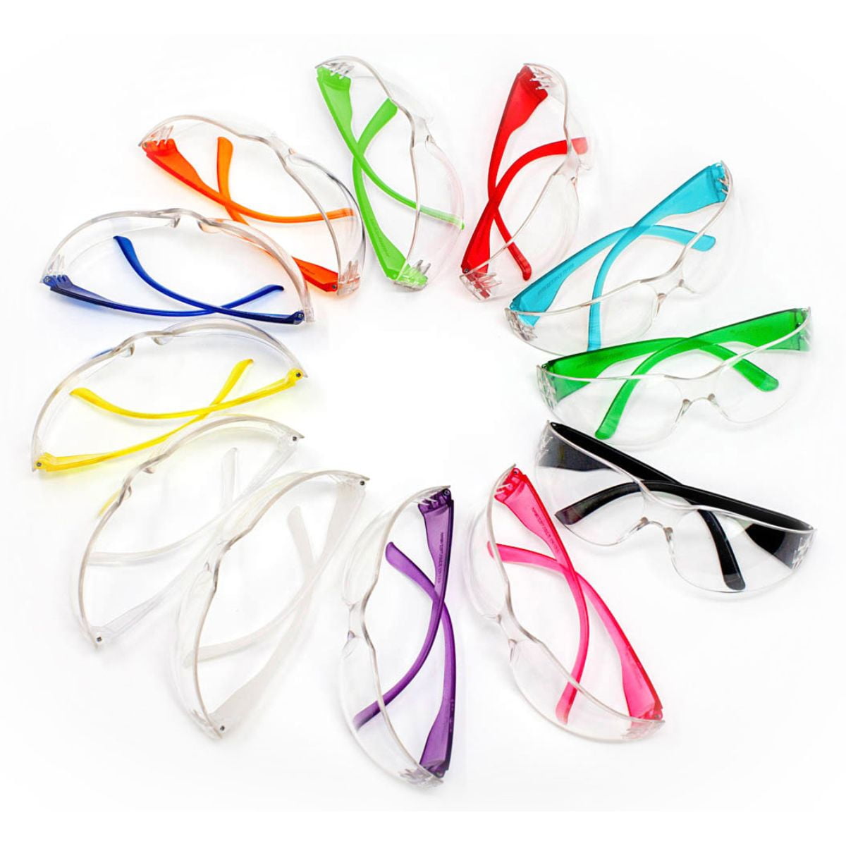 Safe Handler, Kids Protective Clear Lens Color Temple Variety Safety