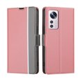thumbnail image 1 of For Xiaomi 12 Pro Twill Texture Side Button Leather Phone Case(Pink),iPhone 16, 1 of 7