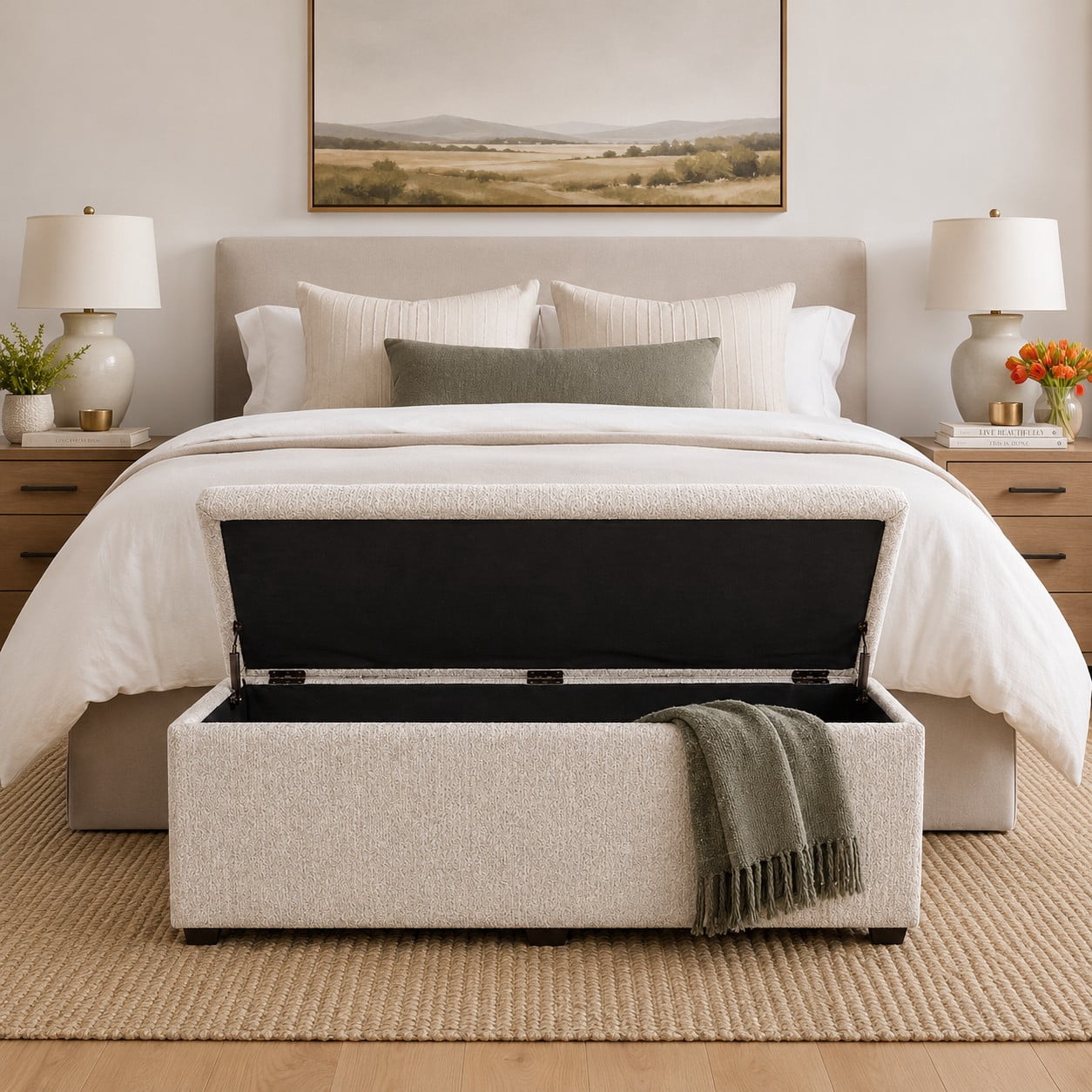 Sanford Living Esplanade Bed Bench, Matisse, Ivory