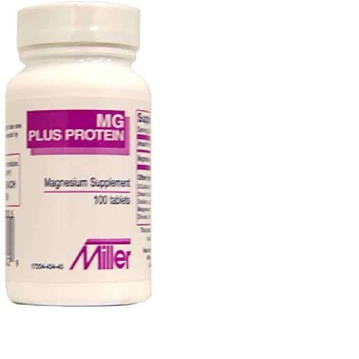 MG Plus Protein Magnesium Supplement Tablets, 100 Count