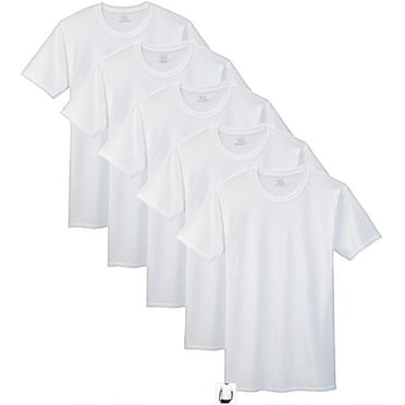 Fruit of the Loom Men's 100% Cotton Crew Neck T-Shirts, 3XL - 5 Pack