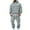 Gray, variant on Havenre Men Cargo Tracksuit Set 2 Piece Sets - Lightweight Casual Quarter Zip up Drawstring Tactical Hoodies Pullover Sweatshirts & Cargo Joggers Athletic Sweatsuits with Pockets Navy M
