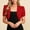 Red, variant on Hueook Tops for Women Crew Neck Short Sleeve Shirts Puff Sleeve Fall Blouses Casual Tee Fitted Stretchy Elegant Top Red S