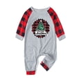 thumbnail image 2 of Odeerbi Christmas Pajamas for Family Holiday Long Sleeve Family Christmas Pajamas Matching Sets Toddler Casual Printed Top with Bottom Outfits Home Wear Sleepwear Family Matching PJs Set Red, 2 of 6