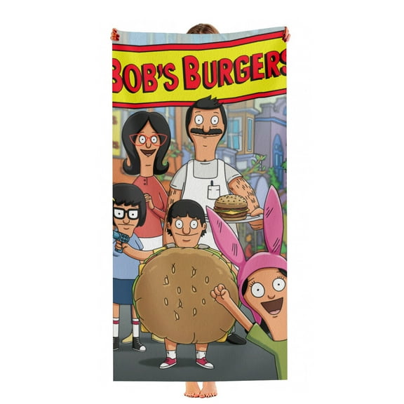 Bobs Burgers Beach Towel Quick Drying Microfiber 30"x60" Birthday Gift