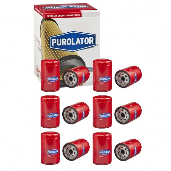 6 pc Purolator L20252 Engine Oil Filters for 136 61342 61393 Oil Change Lubricant Filters