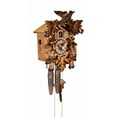 thumbnail image 2 of Horloge Coucou Cinq Feuilles, Oiseau, Écureuil, 2 of 3