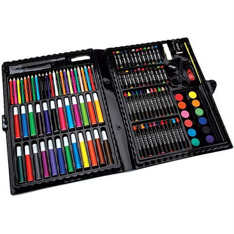Art Set, 120 Piece Darice Color Pencils, Oil Pastels, Watercolor Cakes,  Paint Brushes, Drawing Pencils, Markers, Crayons, Palette, and More 