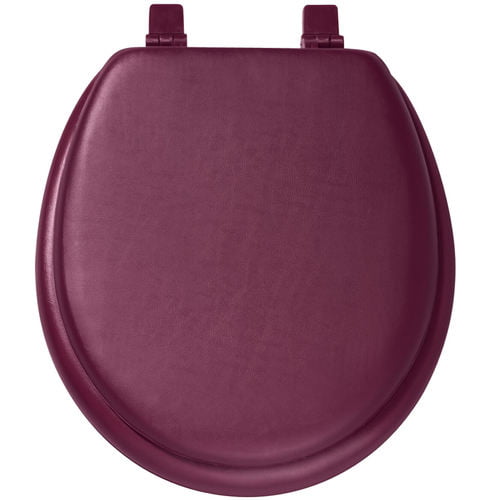 Padded Toilet Seat and Lid Burgundy  