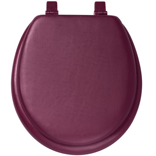 Padded Toilet Seat And LidBURGUNDY