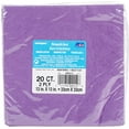 thumbnail image 3 of Paper Luncheon Napkins, 6.5 in, Neon Purple, 20ct, 3 of 3