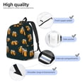thumbnail image 3 of Disketp Beer Mochila de Lona Estampada, Mochila Escolar de Viaje Ligera para Estudiantes y Portátil-Medium, 3 of 5