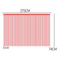 thumbnail image 2 of Set Of 2 Metallic Foil Fringe Table Skirt, Tinsel Disposable Skirting Compatible With Parade , Party, Birthday, 2 of 5