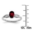 thumbnail image 5 of Primal Gold 14 Karat White Gold Garnet and Diamond Ring, 5 of 5