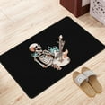 thumbnail image 2 of DouZhe Rock Skeleton Guitar Rugs Doormat, Non-Slip Machine Washable Carpets Floor Door Mat , 36" x 24", 2 of 7