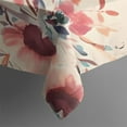 thumbnail image 5 of Pioneer Flower Floral Print Pattern Square Tablecloth,Waterproof Square Table Cover,Wipeable Spillproof Washable Table Cover for Home Kitchen Party Decor 52"x52"(132x132cm), 5 of 6