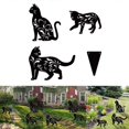 thumbnail image 2 of Metal Cat Silhouette Decor Wrought Iron Home Bedroom Dormitory Bookshelf, 2 of 5