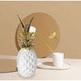 thumbnail image 5 of First of a Kind White & Gold Ceramic Pineapple Decorative Centerpiece Display Decor for Living Room, Bedroom, Office, Kitchen. Pineapple Stoneware Bookshelf Decorative Object., 5 of 7
