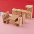 thumbnail image 3 of Ksopiavobs Wooden Classic Miniature House Furniture Wood Miniature Kitchen Set and Mini Juice Pot Cups Fake House Furniture Mini House Decoration Accessories, 3 of 6