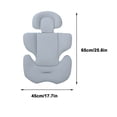 thumbnail image 3 of Soporte para la cabeza del bebé, inserto para asiento de coche, cojín para cochecito de bebé, inserto para asiento, forro de fibra de poliéster transpirable, tapete para asientos de coche, cochecito d, 3 of 8