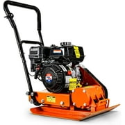 SuperHandy Gas Compactor, Steel Tamper, 7 HP, 375 cc, 20x15 in Base Plate, 5500 VPM