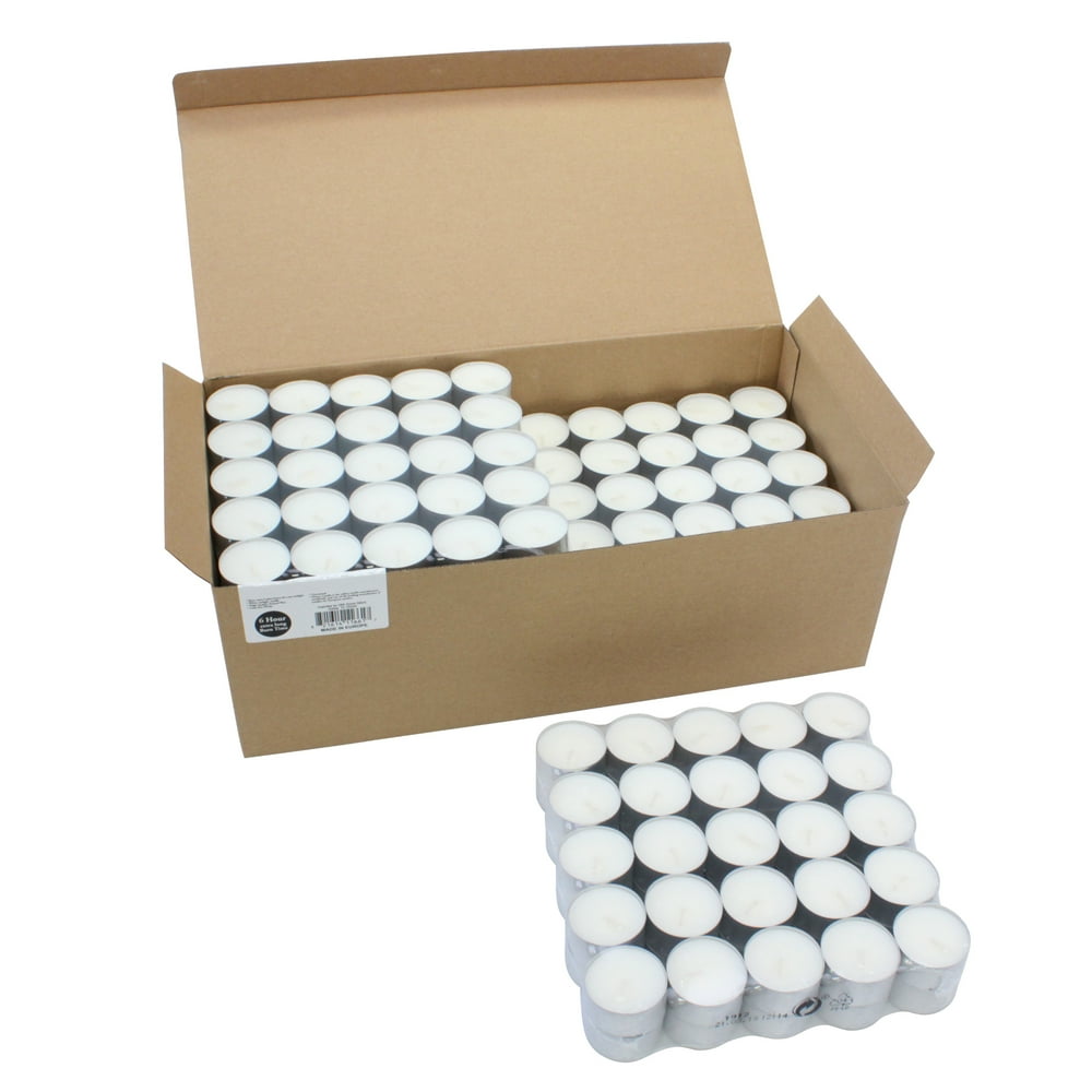 Stonebriar 6 Hour Long Burning Unscented Tea Light Candles Walmart