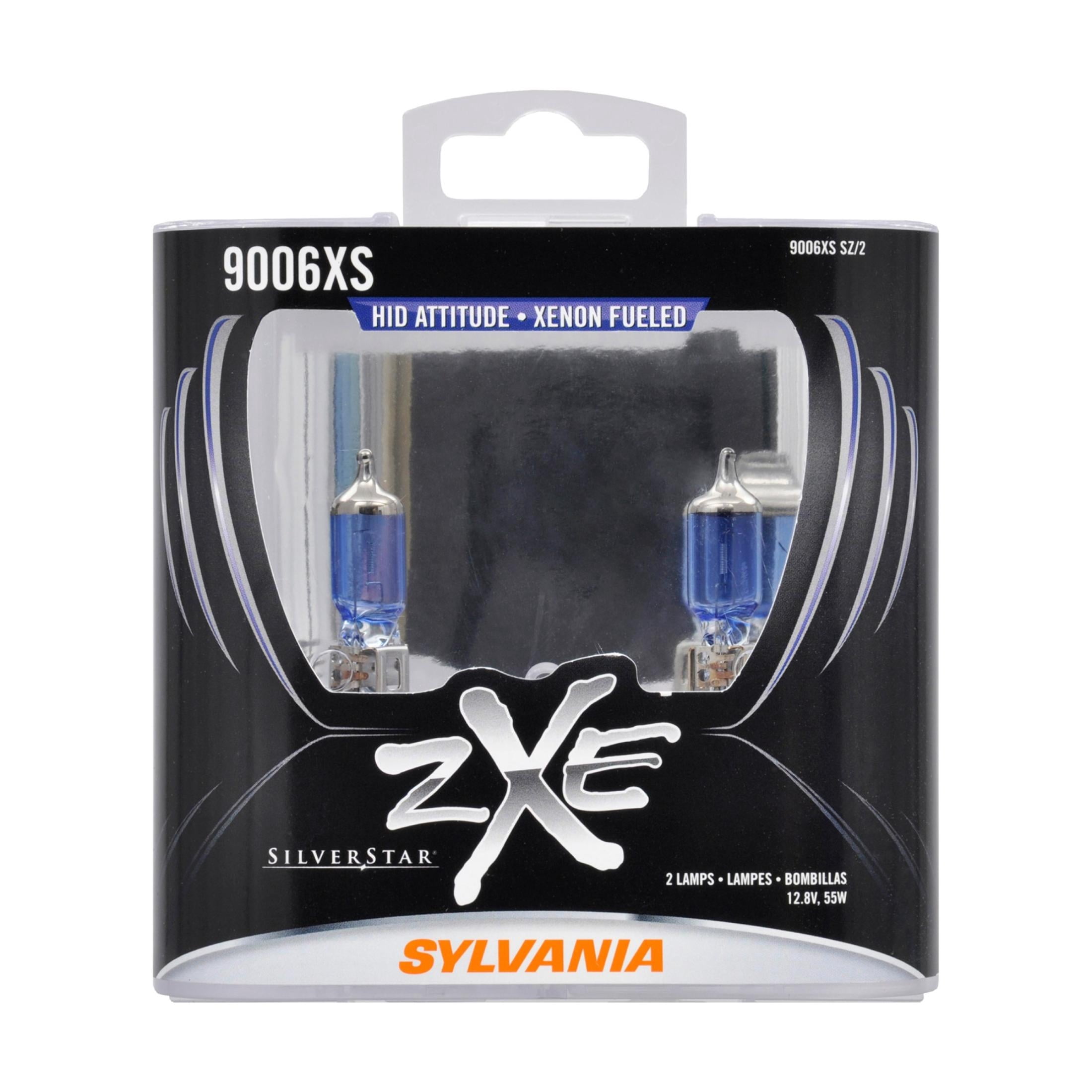 Sylvania 9006 SilverStar zXe Halogen Headlight Bulb, Pack of 2
