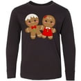 thumbnail image 3 of Inktastic Gingerbread Couple Long Sleeve Youth T-Shirt, 3 of 5