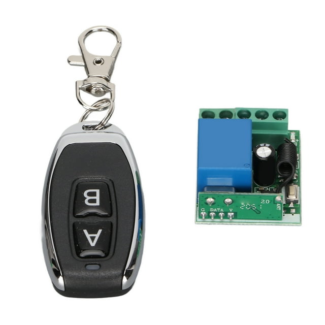 DC12V, Salida De Contacto Independiente De Largo Alcance 2 Botones Interruptor Remoto Inalámbrico Estable 433Hz Control Remoto De Relé Inalámbrico Para Control Industrial