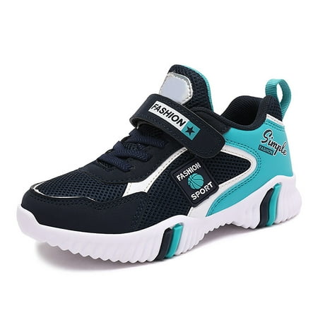 

TSADFHJI Toddler Boys Sneakers Size 9 Wide Boys Sneakers Size 1.5 Children s Mesh Breathable Flying Woven Sports Shoes Boys School Casual Lightweight Soft Soled Shoes 8-9 Years