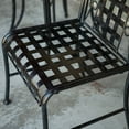 thumbnail image 5 of Mandalay Iron 3 Piece Patio Bistro Set in Matte Brown, 5 of 11