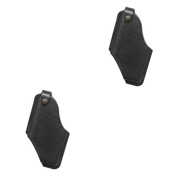 Wosthever Funda para teléfono al aire libre Profesional Simple Tamaño pequeño Vintage PU Cuero Funda para teléfono móvil Soportes de S 2piezas